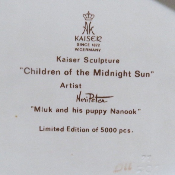 2 KAISER NORI PETER CHILDREN OF THE MIDNIGHT SUN Sculptures - Picture 8 of 10